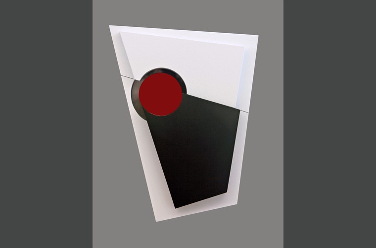 Sin ttulo R-9    relieve   metal - plexiglas   20 x 27 cm    2010